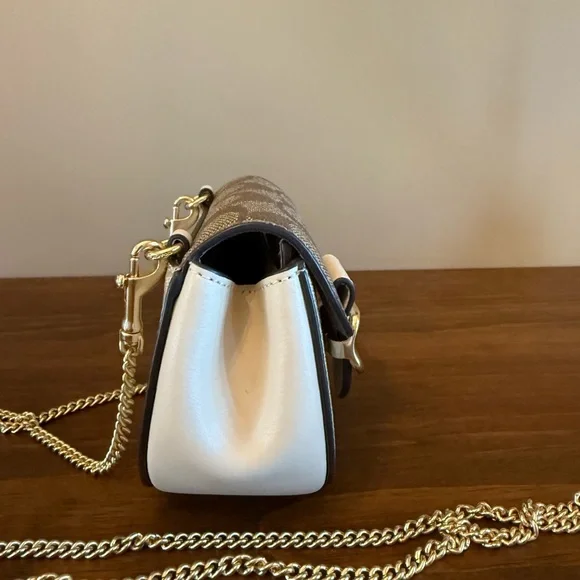 Coach Tan and Brown Coin Pouch - Picture 2 of 5